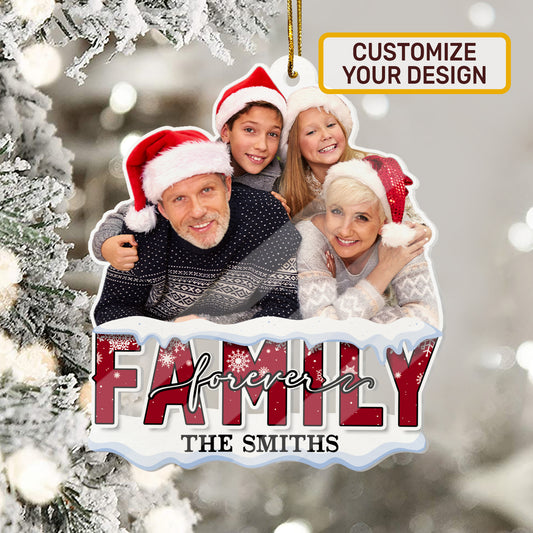 Family Forever - Personalized 1-Side Acrylic Ornament DSACOTHA1008D