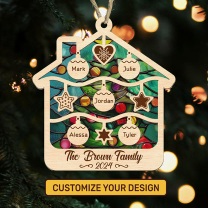 Our Family - Personalized Suncatcher Ornament DSSUNOTHA1027T