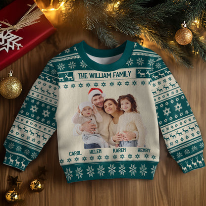 Our Family Photo | Personalized Wool Sweater DSWSWHLPA2356T