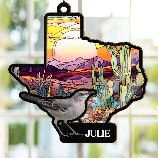 US State - Personalized Suncatcher Ornament DSSUNOHLPA2580M