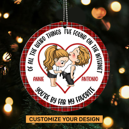 Of All The Weird Things I've Found On The Internet - Personalized 1-Side Acrylic Ornament DSACOLEH1648M