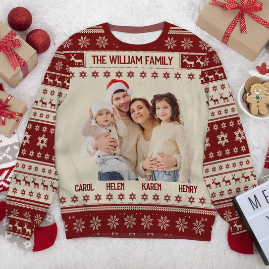 Our Family Photo | Personalized Wool Sweater DSWSWHLPA2356T