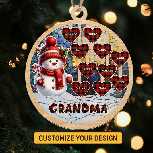 Blessed To Be Called Grandma - Personalized Suncatcher Ornament DSSUNODM1460D