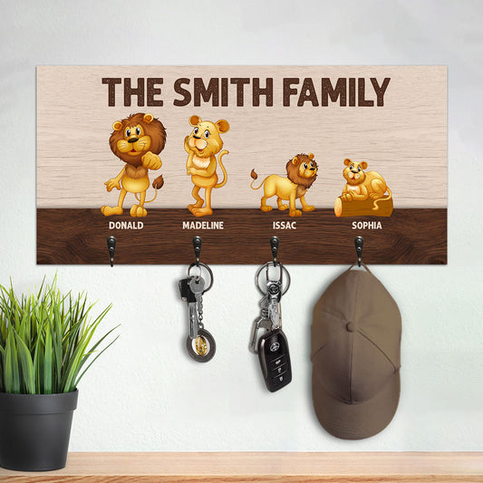 The Lion Family - Personalized Key Holder DSUWKHCSDN1963L