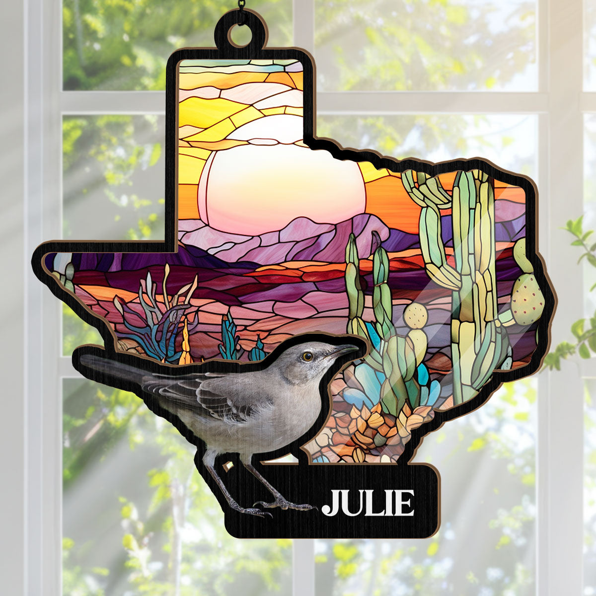 US State - Personalized Suncatcher Ornament DSSUNOHLPA2580M