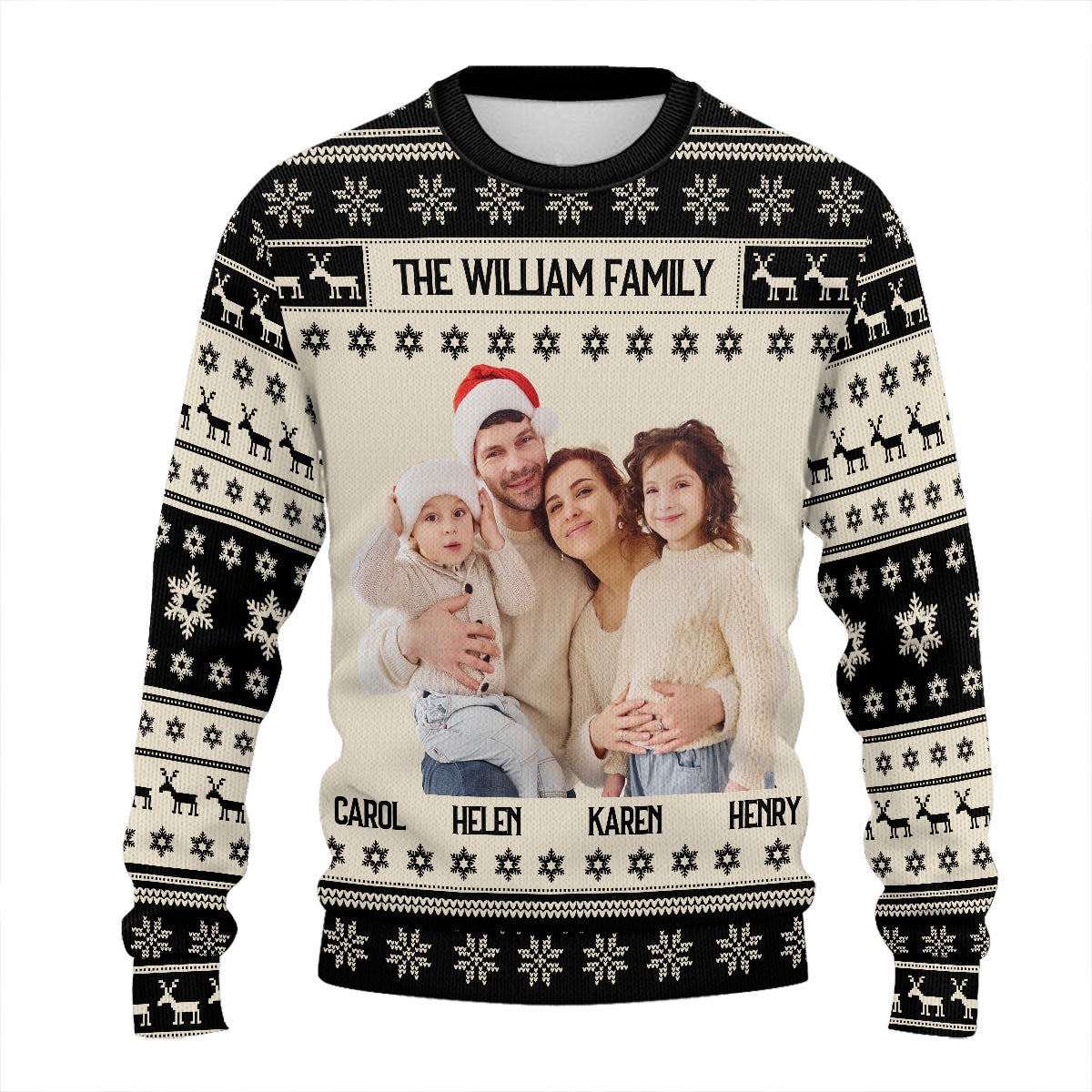 Our Family Photo | Personalized Wool Sweater DSWSWHLPA2356T