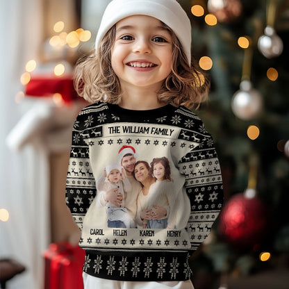 Our Family Photo | Personalized Wool Sweater DSWSWHLPA2356T