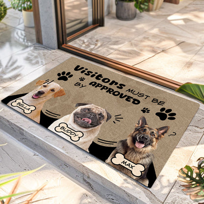 Visitors Must Be Approved By - Personalized Doormat DSDMHLPA2060L