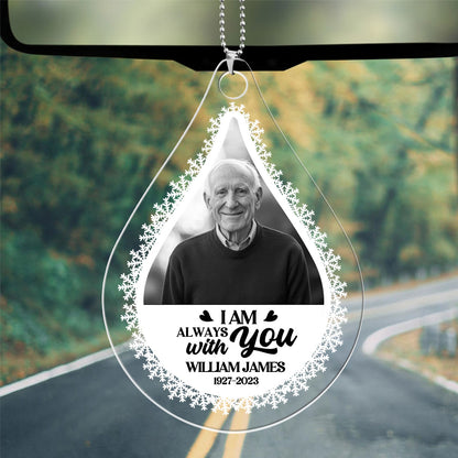 In Loving Memory Photo Grayscale - Personalized Custom Car Ornament DSUPCHOHLPA2462L