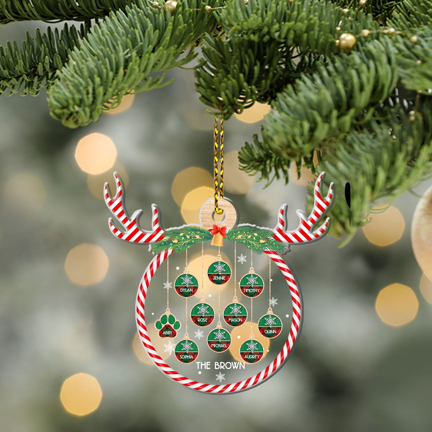 Our Christmas - Personalized 1-Side Acrylic Ornament DSACOHLN2019D