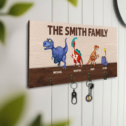 The Dinosaur Family - Personalized Key Holder DSUWKHCSDN1964TA