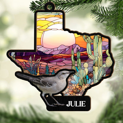 US State - Personalized Suncatcher Ornament DSSUNOHLPA2580M