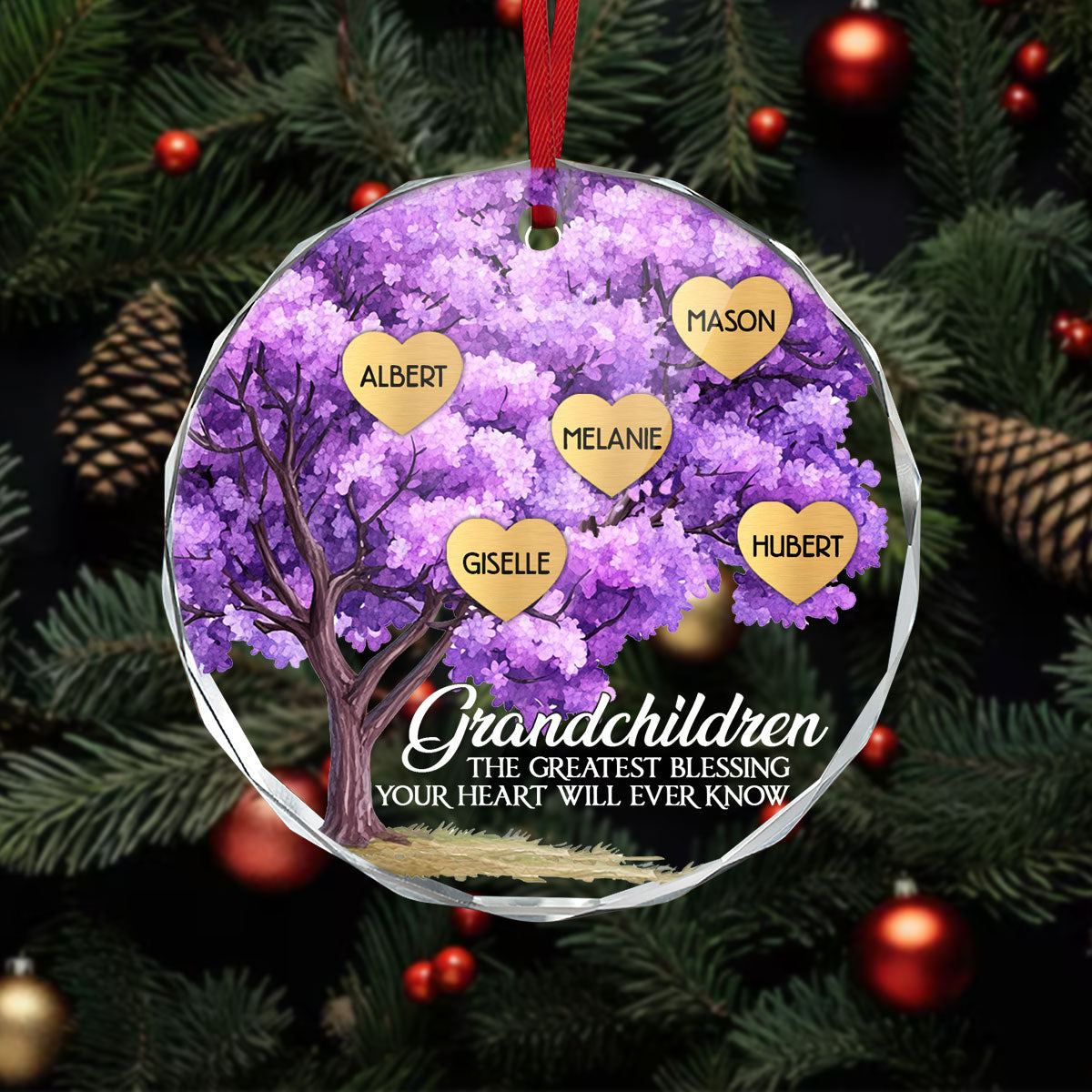 The Greatest Blessing - Personalized Custom Glass Ornament DSURGOPHLN2056TA