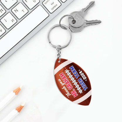 Football Keychain - Personalized Acrylic Keychain DSAKTHA862L