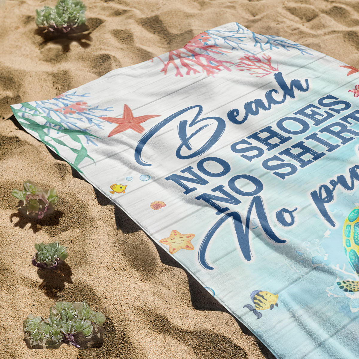 And Into The Ocean I Go To Lose My Mind & Find My Soul - Personalized Beach Towel DSBTN47