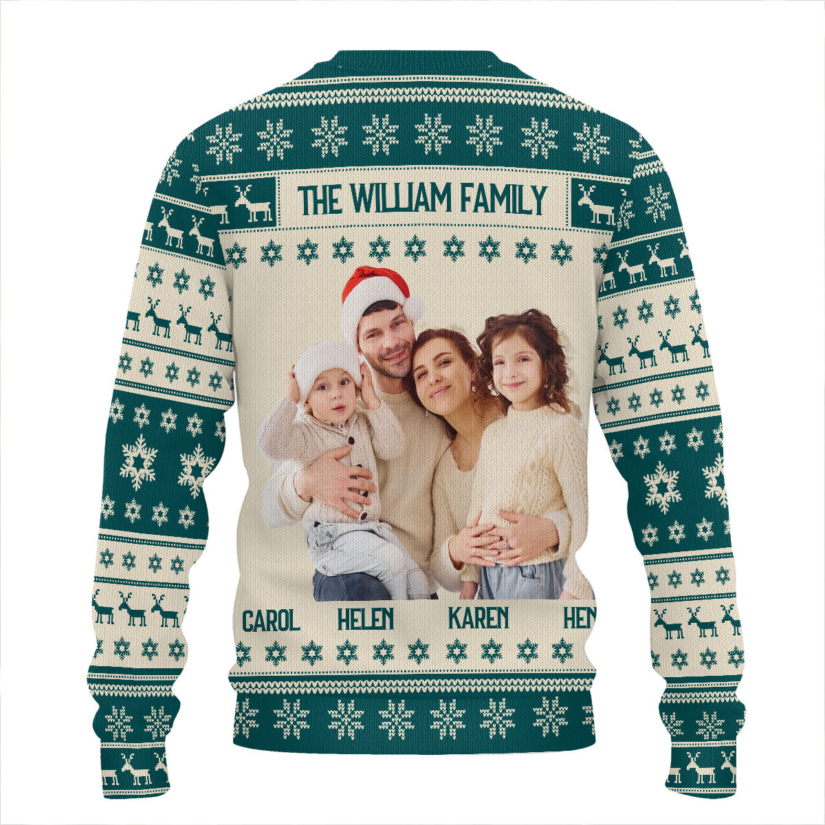 Our Family Photo | Personalized Wool Sweater DSWSWHLPA2356T