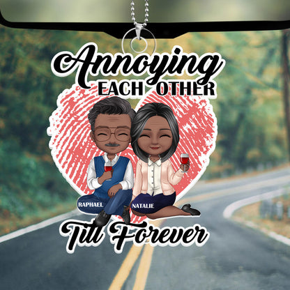 Annoying Each Other Till Forever - Personalized Custom Car Ornament DSUPCHODN1531D