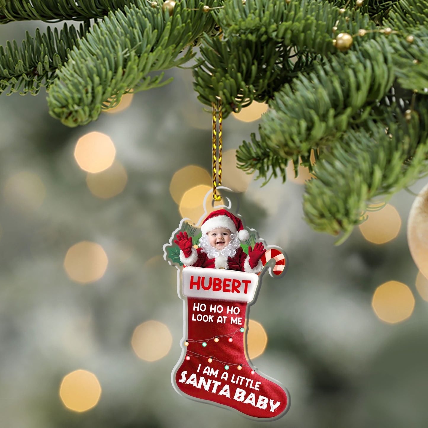 I Am A Little Santa Baby - Personalized 1-Side Acrylic Ornament DSACODN2285T