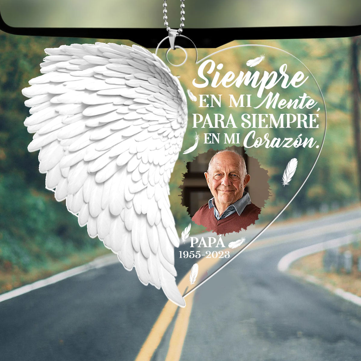 Siempre Estoy Contigo - Personalized Custom Car Ornament DSUPCHODN1806TA