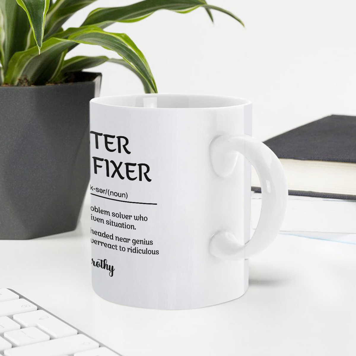 The Cool-Headed Cluster F*Ck Fixer Problem Solver - Personalized Mug Christmas Gift For Coworkers, Work Friends, Colleagues