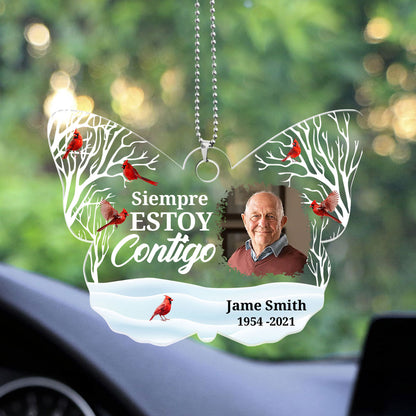 Siempre Estoy Contigo - Personalized 1-Side Car Acrylic Hanging Ornament DSUPCHODM1571M