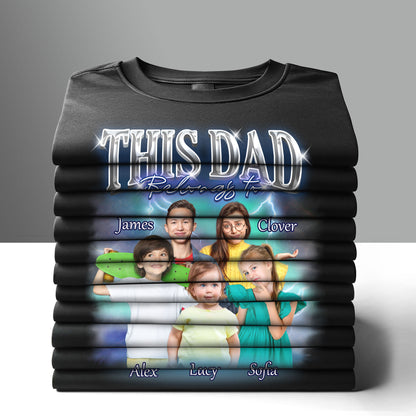 This Dad Belongs To - Personalized Unisex T-shirt DS2DTTHA905T