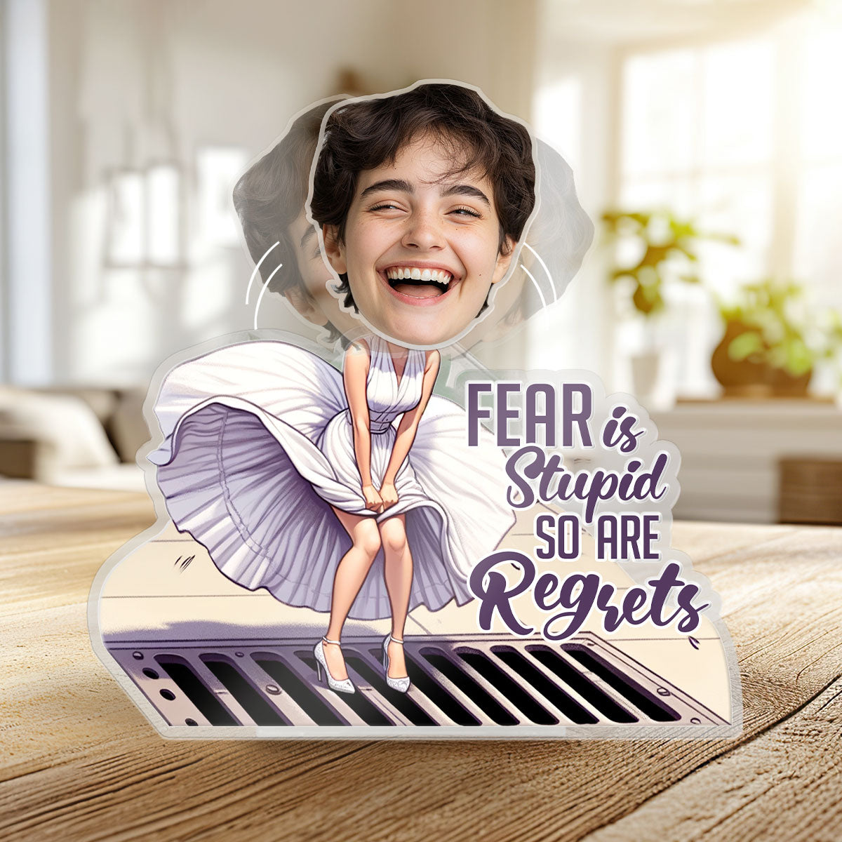 Fear Is Stupid - Shaking Head Standee - SHSH04