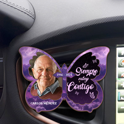 Siempre Estoy Contigo - Personalized Car Visor Clip DSCVCHLPA1982L