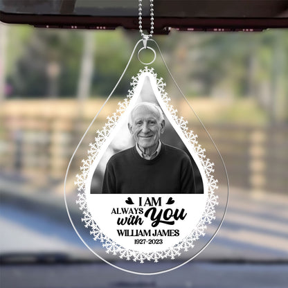 In Loving Memory Photo Grayscale - Personalized Custom Car Ornament DSUPCHOHLPA2462L