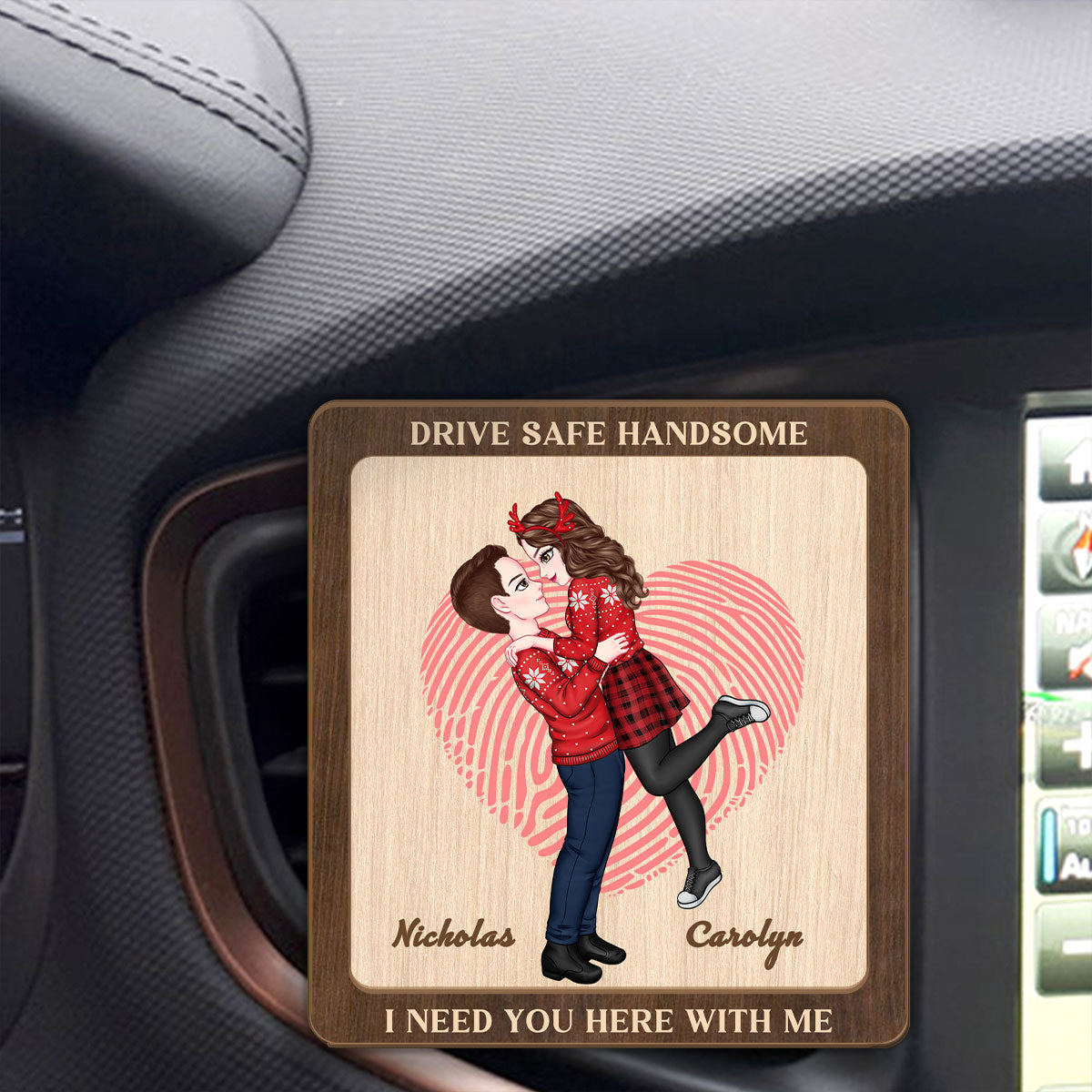 Drive Safe Handsome - Personalized Car Visor Clip DSCVCHLPA2259TA