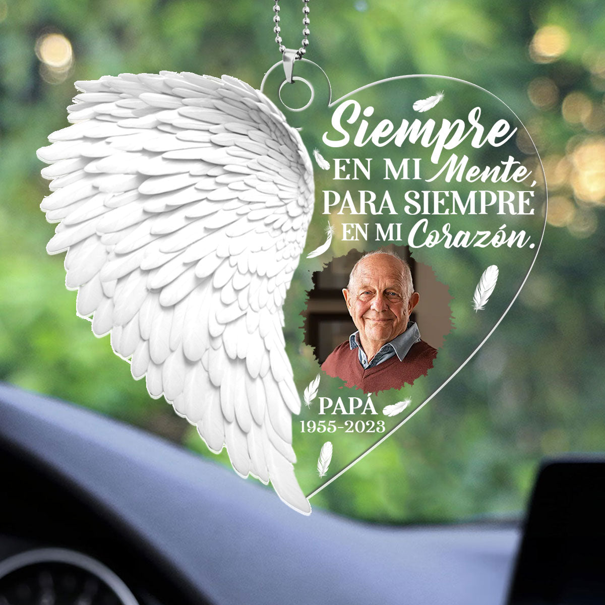 Siempre Estoy Contigo - Personalized Custom Car Ornament DSUPCHODN1806TA