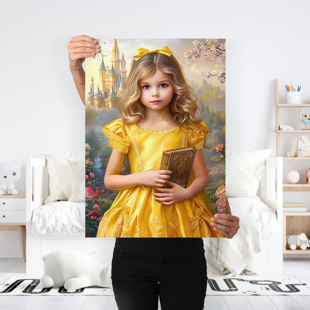 Princess With Book - Personalized Poster DSPTPHA1084TA