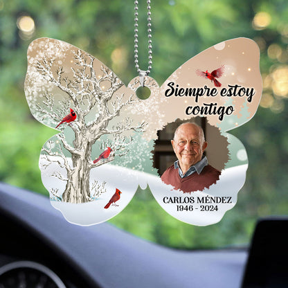 Yo Siempre Estoy Contigo - Personalized Custom Car Ornament DSUPCHOHLN1894L