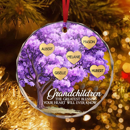 The Greatest Blessing - Personalized Custom Glass Ornament DSURGOPHLN2056TA