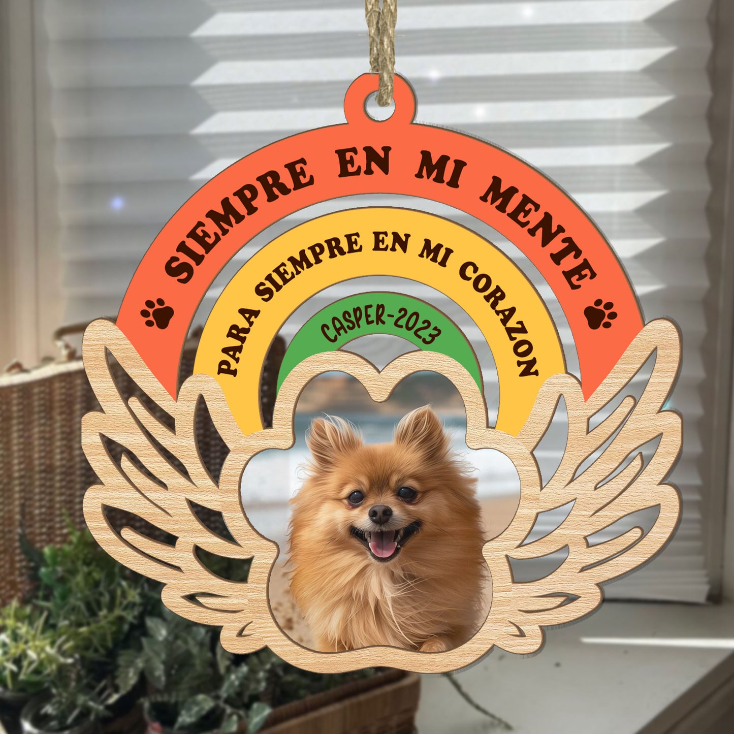 Siempre Estoy Contigo - Personalized Wood & Acrylic Ornament DSWAODM1593L