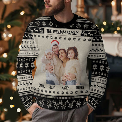 Our Family Photo | Personalized Wool Sweater DSWSWHLPA2356T