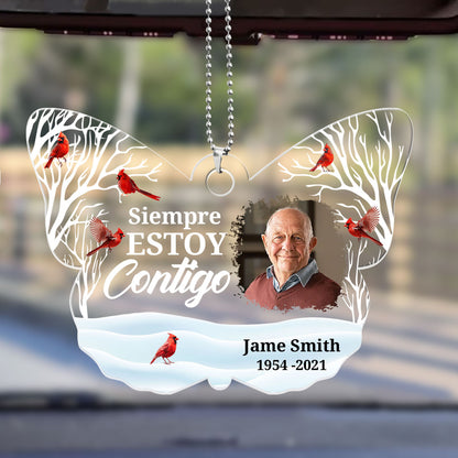 Siempre Estoy Contigo - Personalized 1-Side Car Acrylic Hanging Ornament DSUPCHODM1571M