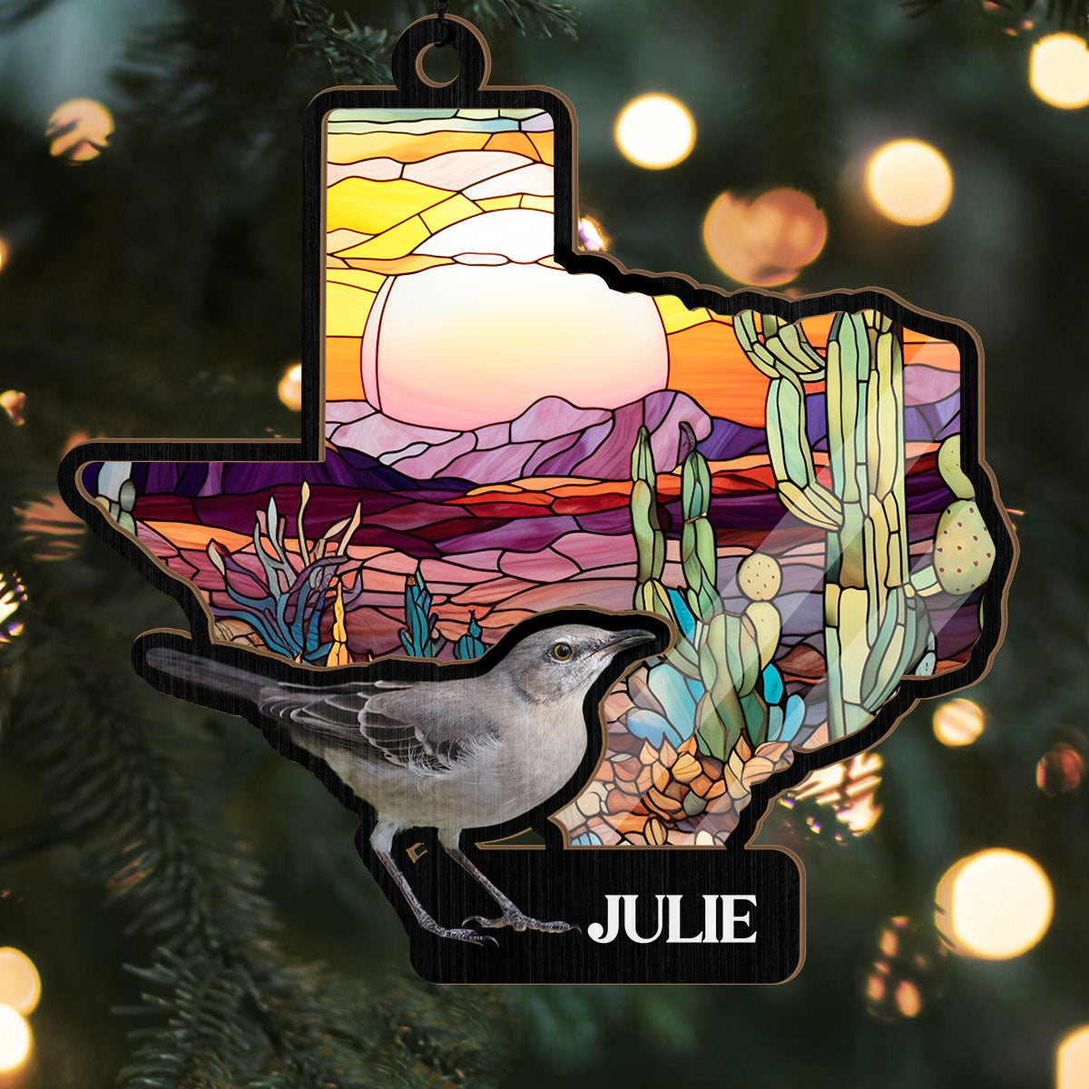 US State - Personalized Suncatcher Ornament DSSUNOHLPA2580M