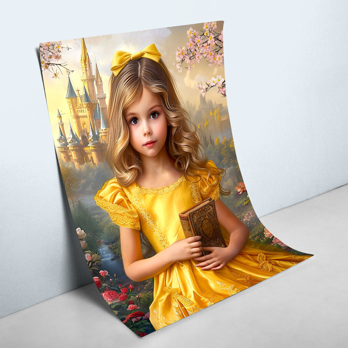 Princess With Book - Personalized Poster DSPTPHA1084TA