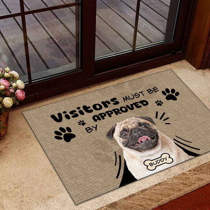 Visitors Must Be Approved By - Personalized Doormat DSDMHLPA2060L