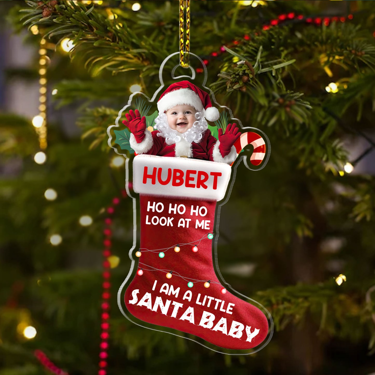 I Am A Little Santa Baby - Personalized 1-Side Acrylic Ornament DSACODN2285T