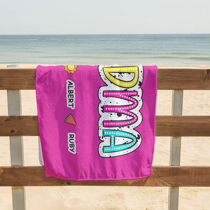 Grandma Sun - Personalized Beach Towel DSBTN45
