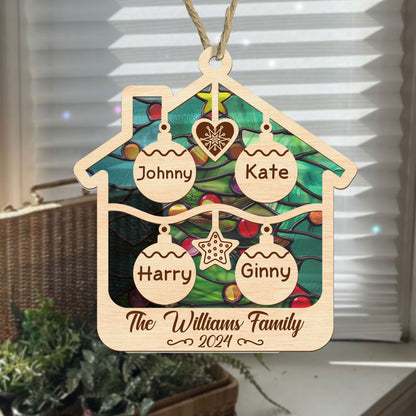 Our Family - Personalized Suncatcher Ornament DSSUNOTHA1027T