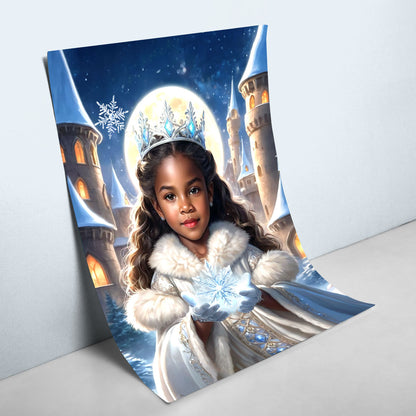 Snow Princess - Personalized Poster DSPTDHA1353M