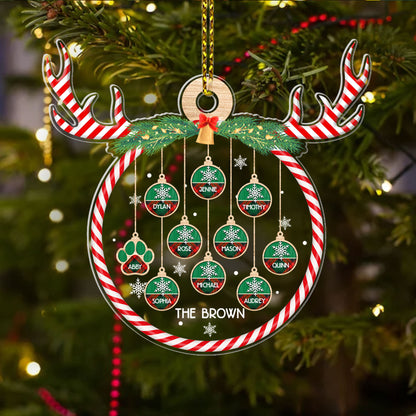 Our Christmas - Personalized 1-Side Acrylic Ornament DSACOHLN2019D