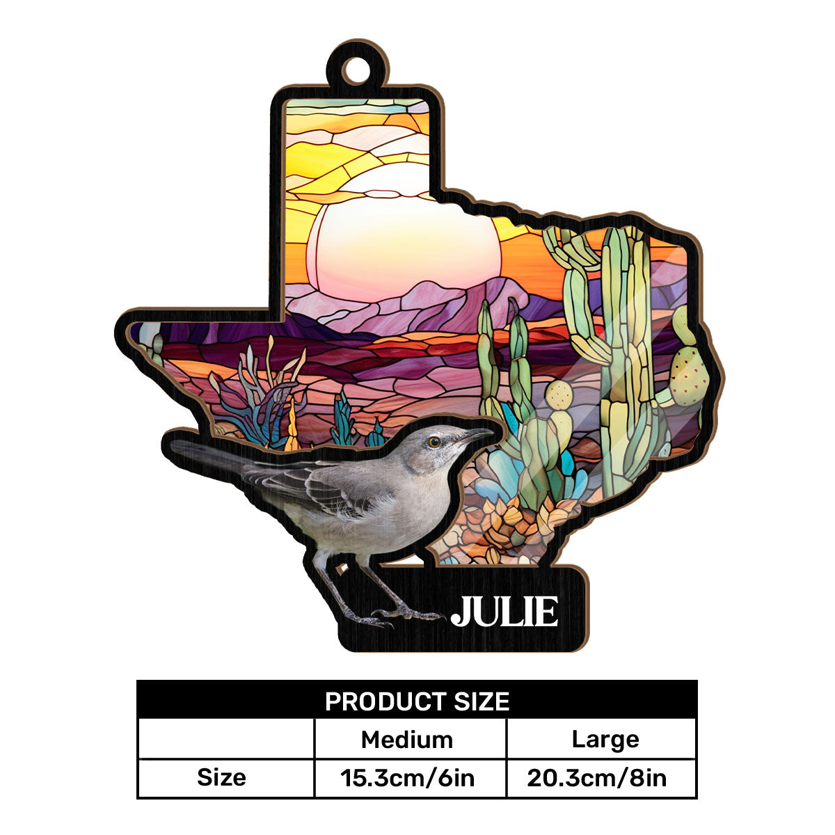 US State - Personalized Suncatcher Ornament DSSUNOHLPA2580M