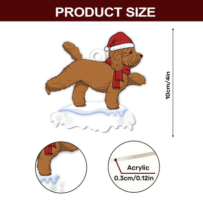 Woofy Christmas - Personalized 1-Side Acrylic Ornament DSACONNHA1878D