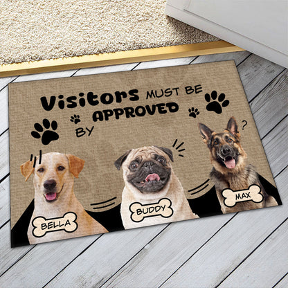 Visitors Must Be Approved By - Personalized Doormat DSDMHLPA2060L