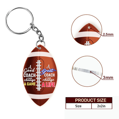 Football Keychain - Personalized Acrylic Keychain DSAKTHA862L