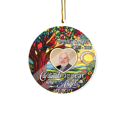 Cardinals Appear When Angels Are Near - Personalized 1-Side Acrylic Ornament DSACODHA1485M